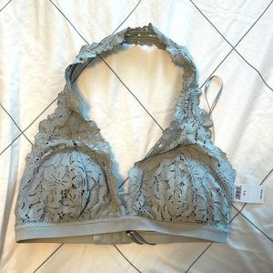 Aerie Halter lacy bra top